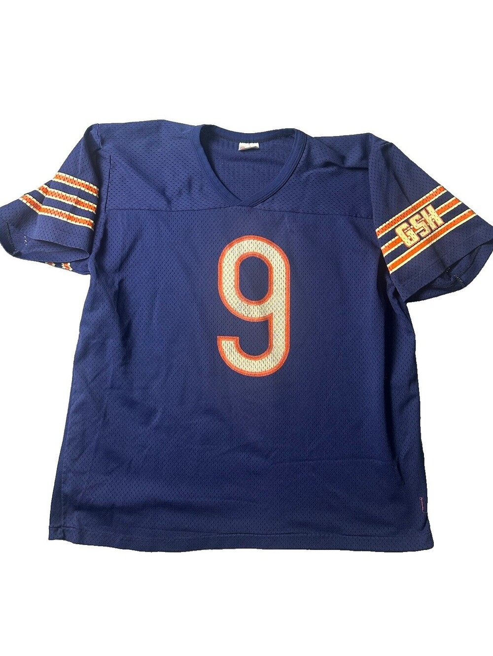 VTG 80s Rawlings Chicago Bears #9 Football Jersey USA Made Adult XL Blue GSH NFL